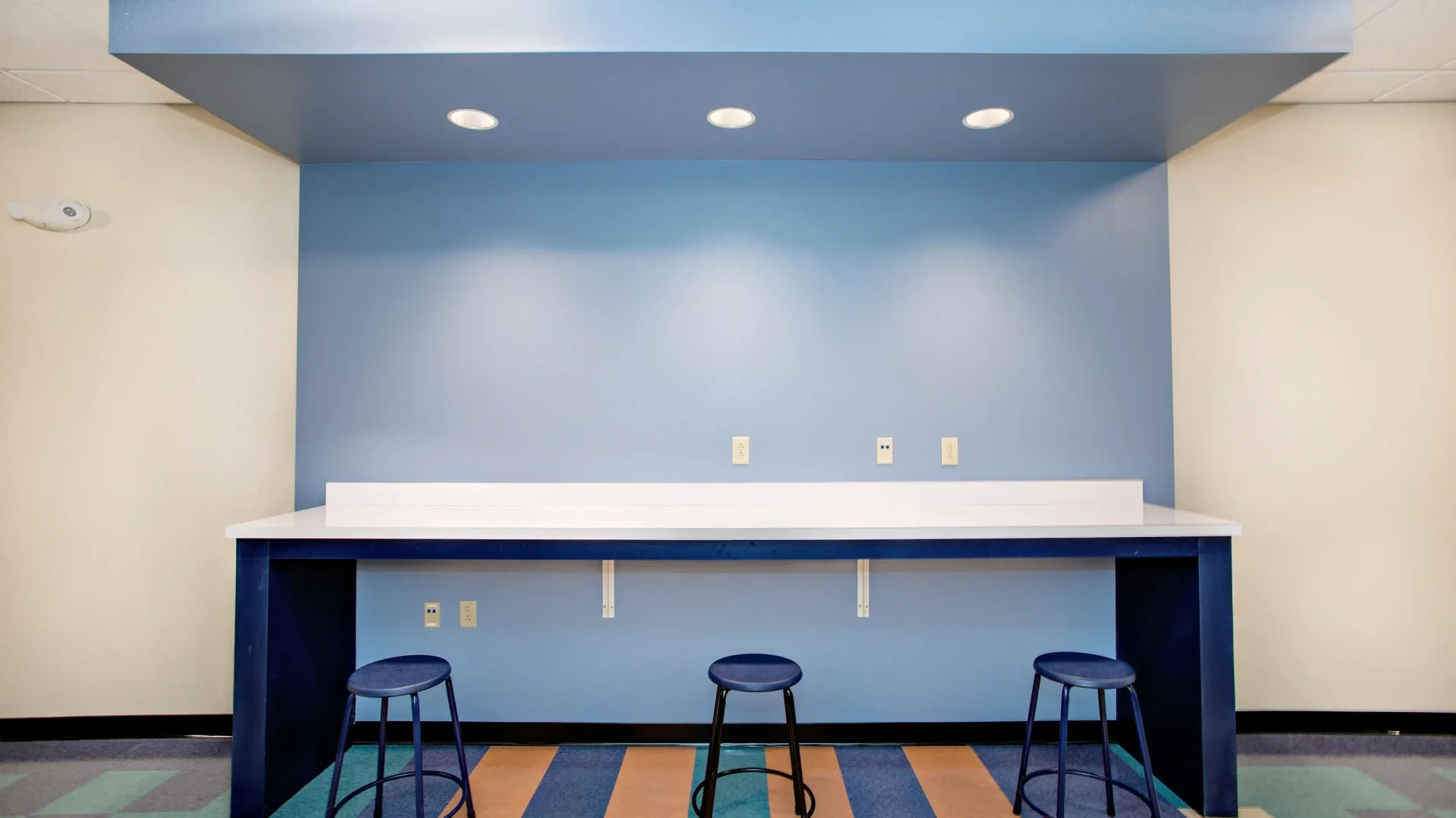 An image of the study nook in closeup
